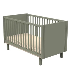 Sauthon Little big bed Eléonore Kaki - Chêne Doré 70x140 cm