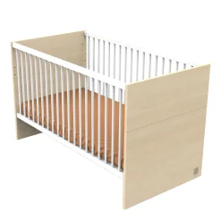 Sauthon Little big bed Nature Chêne Velours - Blanc 70x140 cm