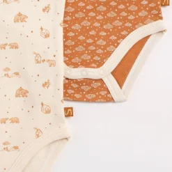 Sauthon                    Lot de 3 bodies manches courtes Orsino    Beige            3 mois
