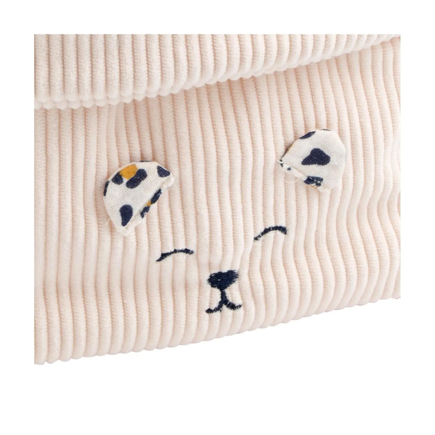 Sauthon Lot de 2 Panières Léopard Ecru/Noir/Caramel