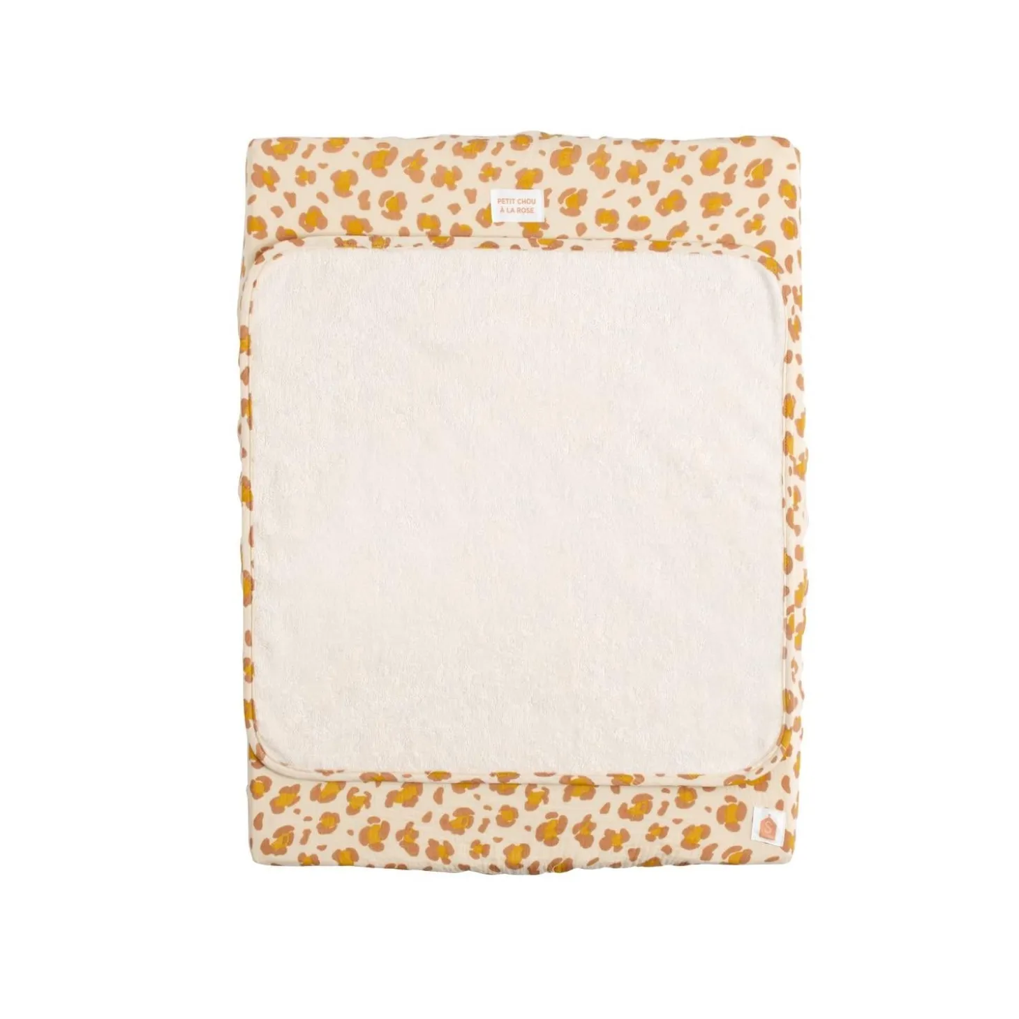 Sauthon Matelas à Langer Plus Serviette Éponge Petit Chou Ecru/Caramel/Vieux Rose