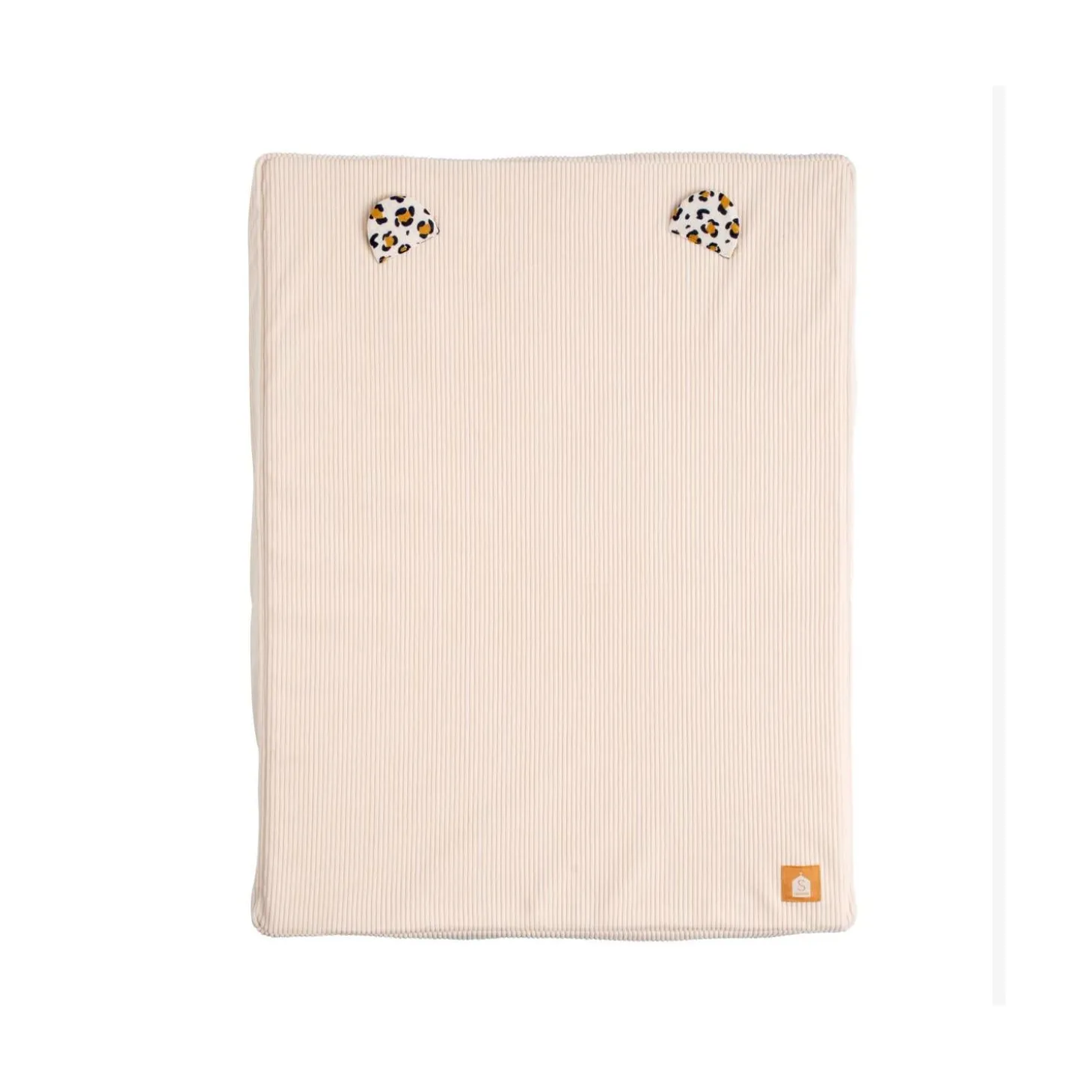 Sauthon Matelas à Langer Plus Serviette Éponge Leopard Ecru/Noir/Caramel