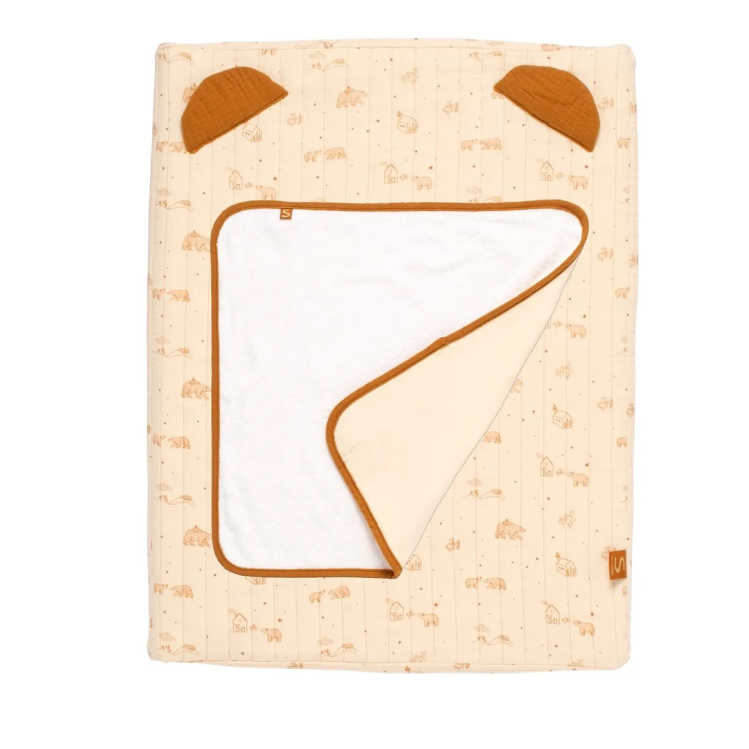 Sauthon Matelas à langer plus serviette éponge Orsino Beige