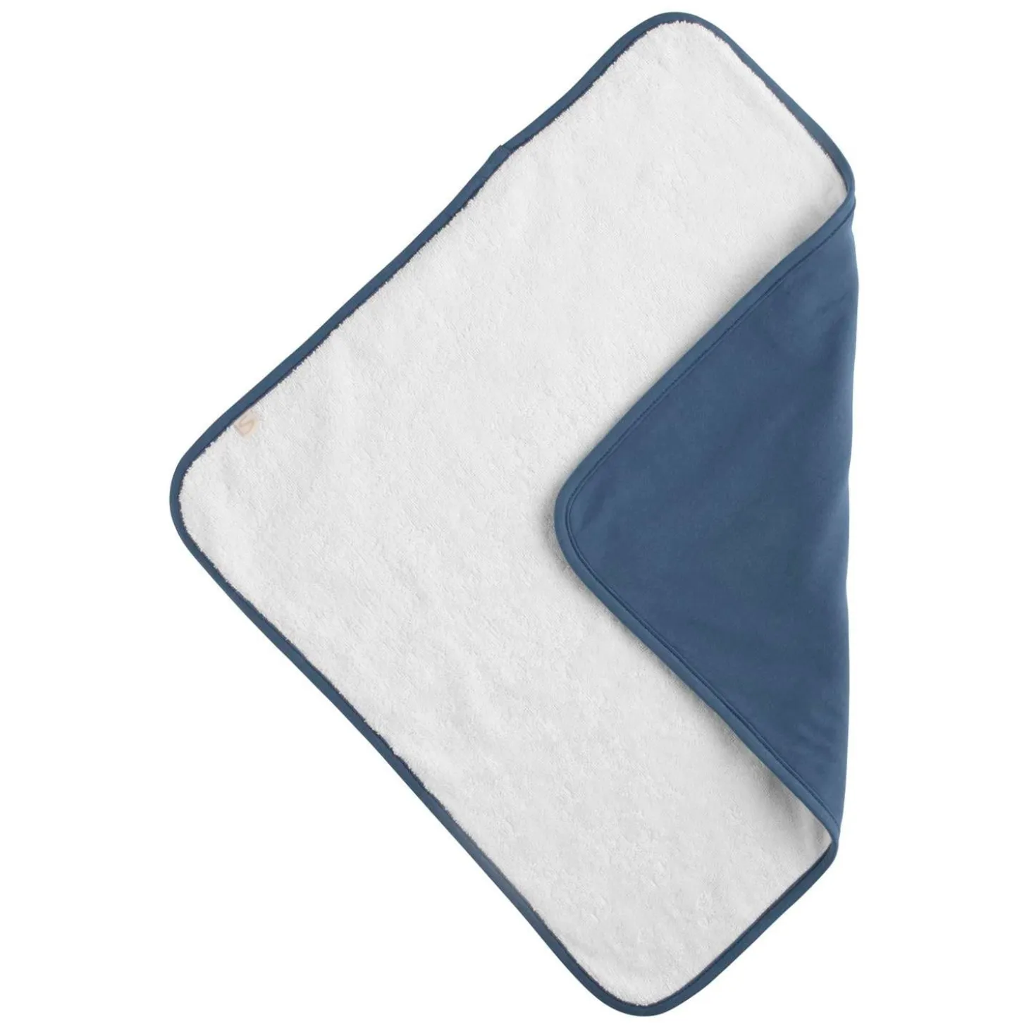 Sauthon Matelas à langer + Serviette Petit Nuage Beige Chiné/Bleu Orage