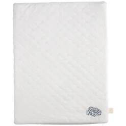 Sauthon Matelas à langer + Serviette Petit Nuage Beige Chiné/Bleu Orage