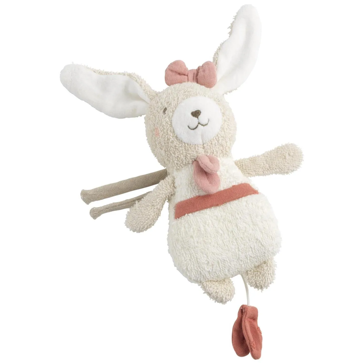 Sauthon Mini Musical Petit Coeur Beige Chiné/Rose Poudré