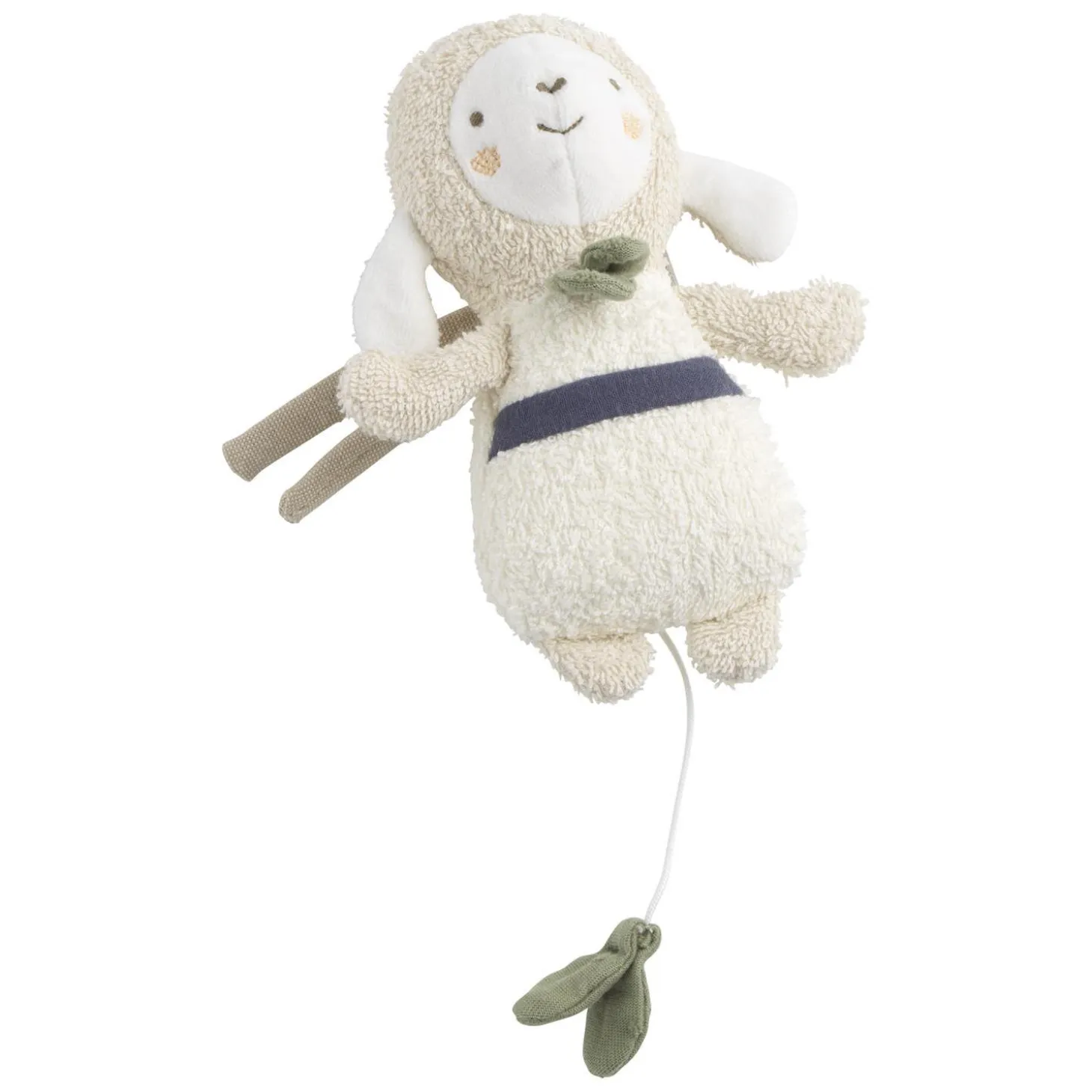 Sauthon Mini Musical Petit Nuage Beige Chiné/Bleu Orage/Vert Olive