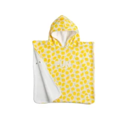 Sauthon Poncho de Bain Citron Pop Jaune / Vanille