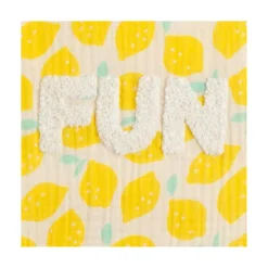 Sauthon Poncho de Bain Citron Pop Jaune / Vanille