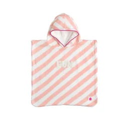 Sauthon                    Poncho de Bain Pop    Rose / Vanille
