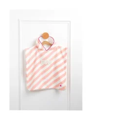 Sauthon Poncho de Bain Pop Rose / Vanille