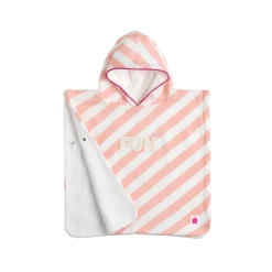 Sauthon Poncho de Bain Pop Rose / Vanille