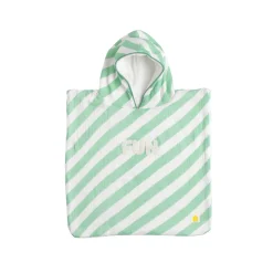 Sauthon Poncho de Bain Pop Vert Menthe / Vanille