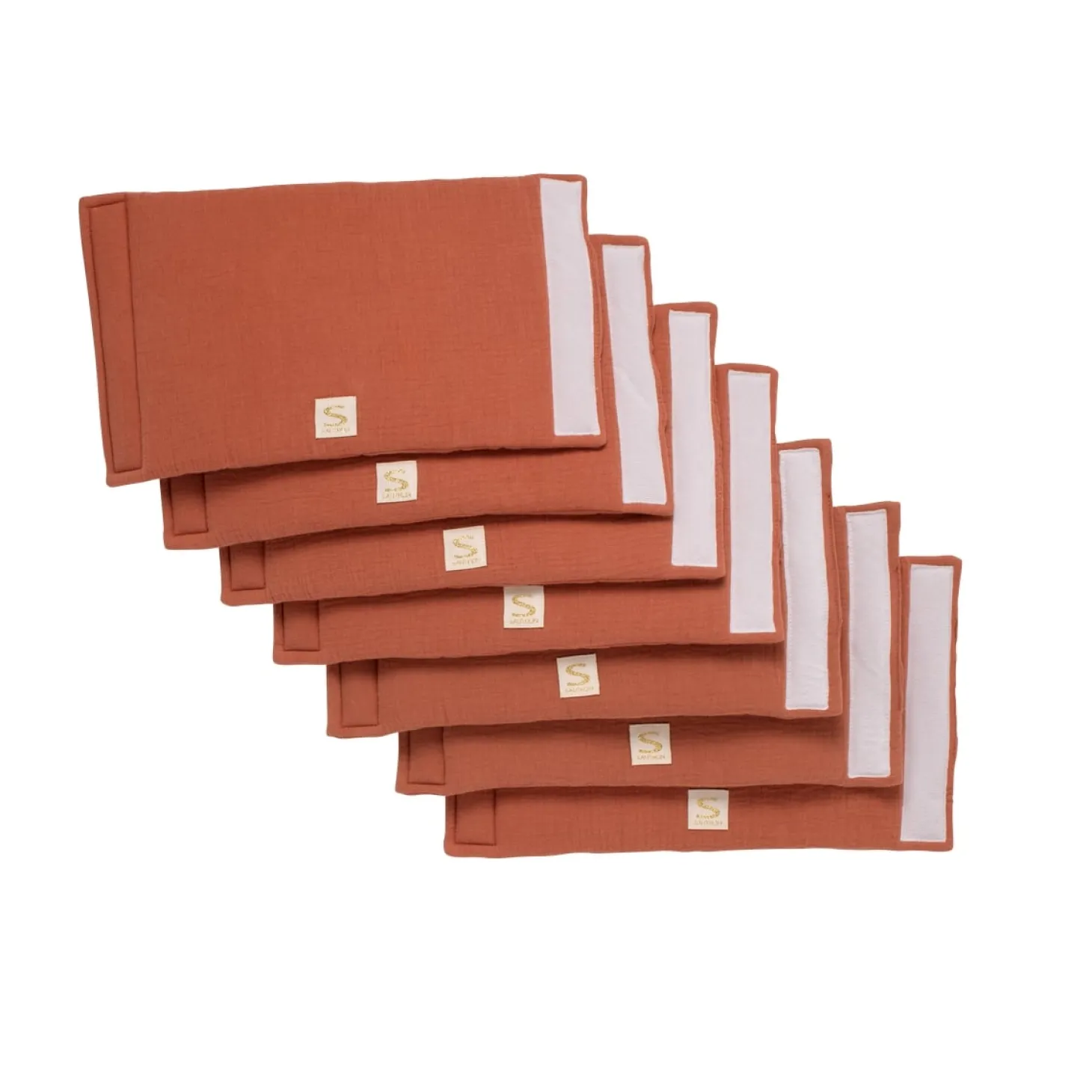 Sauthon 8 Protections de barreaux Uni Terracotta Rouge