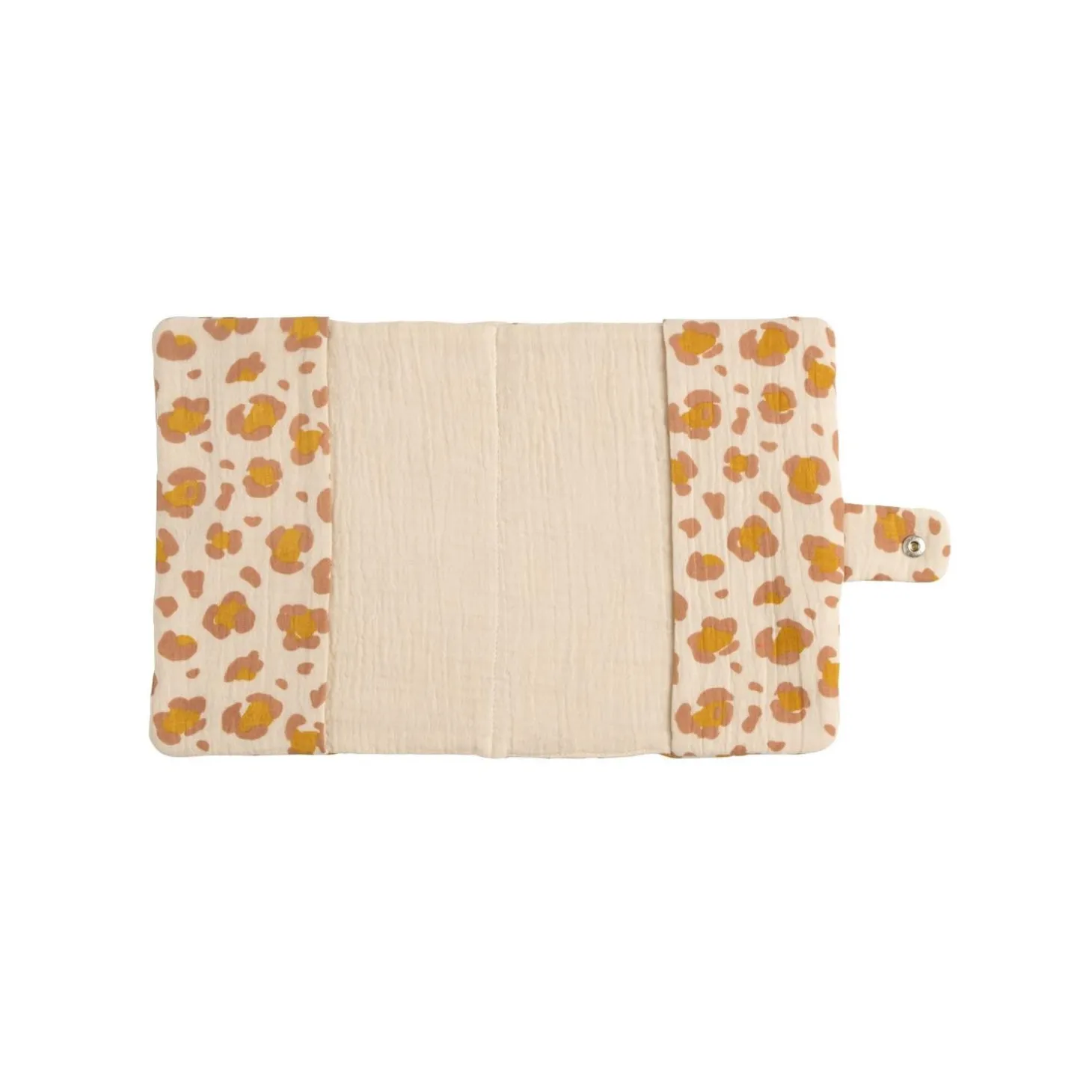 Sauthon Protège Carnet de Santé Léopard Petit Chou Ecru/Caramel/Vieux Rose