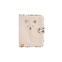 Sauthon Protège Carnet de Santé Léopard Ecru/Noir/Caramel