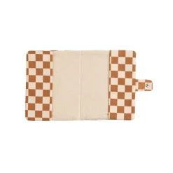 Sauthon                    Protège Carnet de Santé Damier Petit Chou    Ecru/Caramel