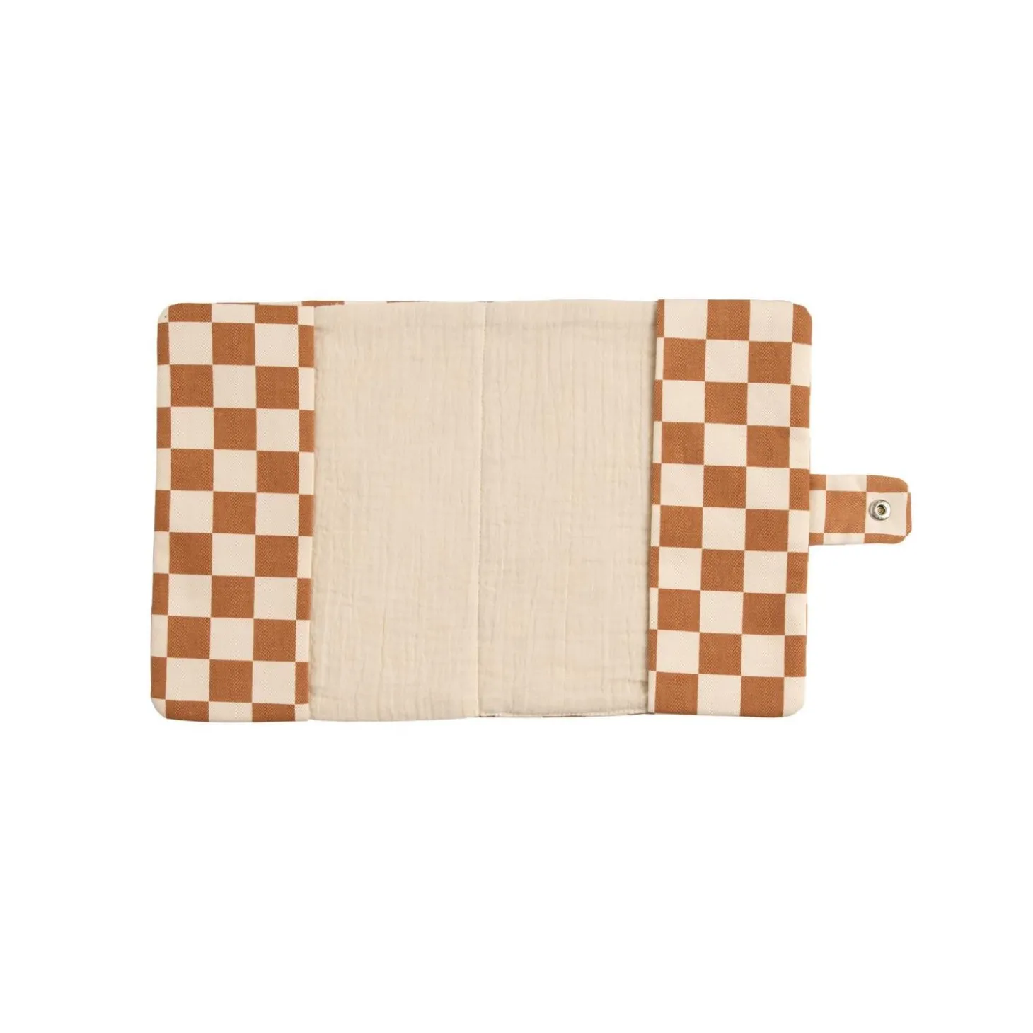Sauthon Protège Carnet de Santé Damier Petit Chou Ecru/Caramel