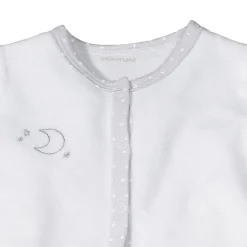 Sauthon Pyjama velours blanc-lune Celeste 3 mois