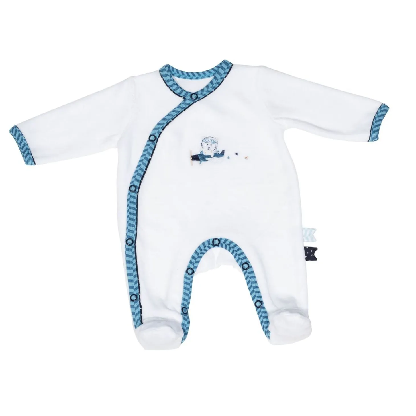 Sauthon Pyjama velours New Lazare Garçon Naissance