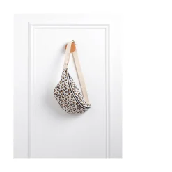 Sauthon Sac Banane Léopard Ecru/Noir/Caramel