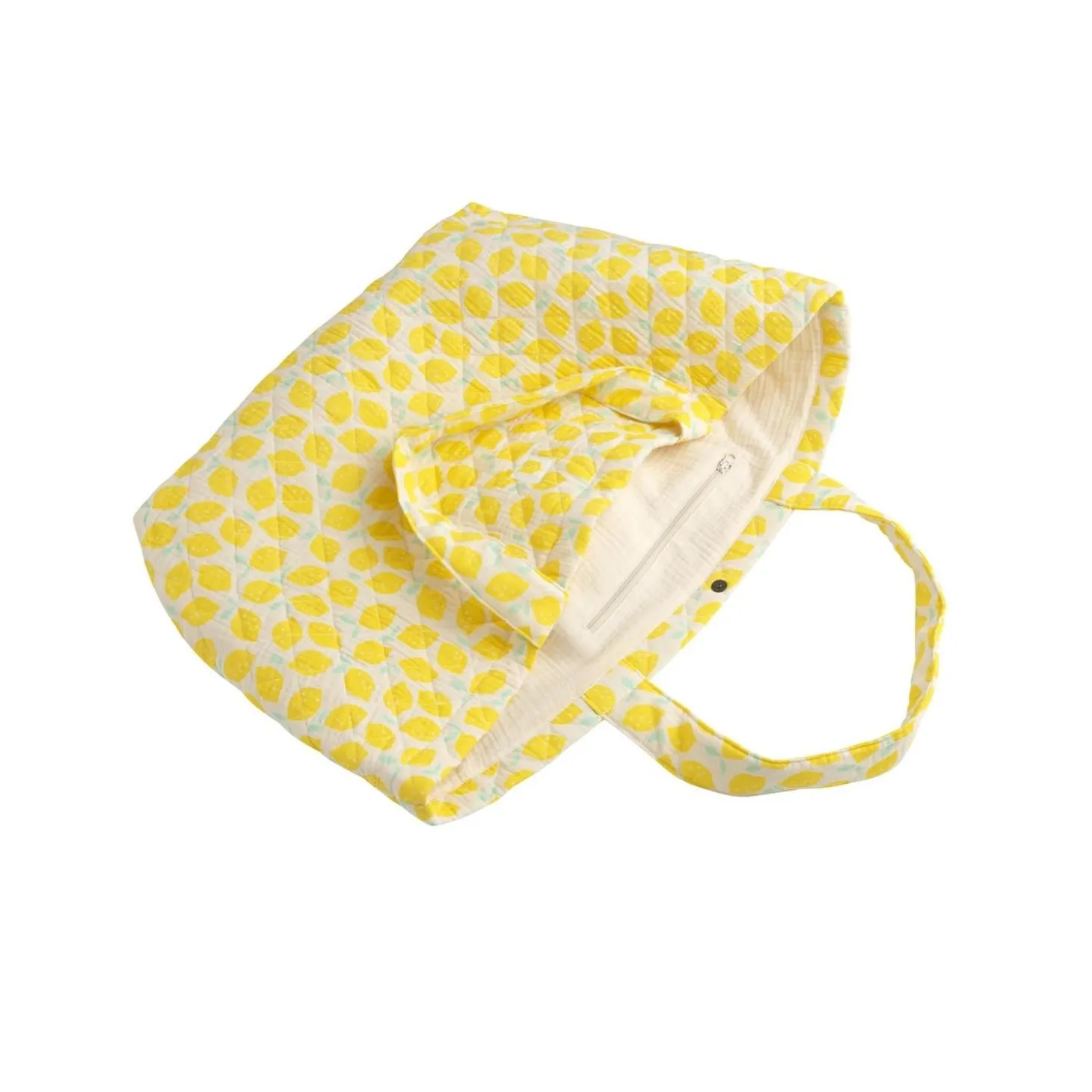 Sauthon Sac Cabas Citron Pop Jaune / Vanille