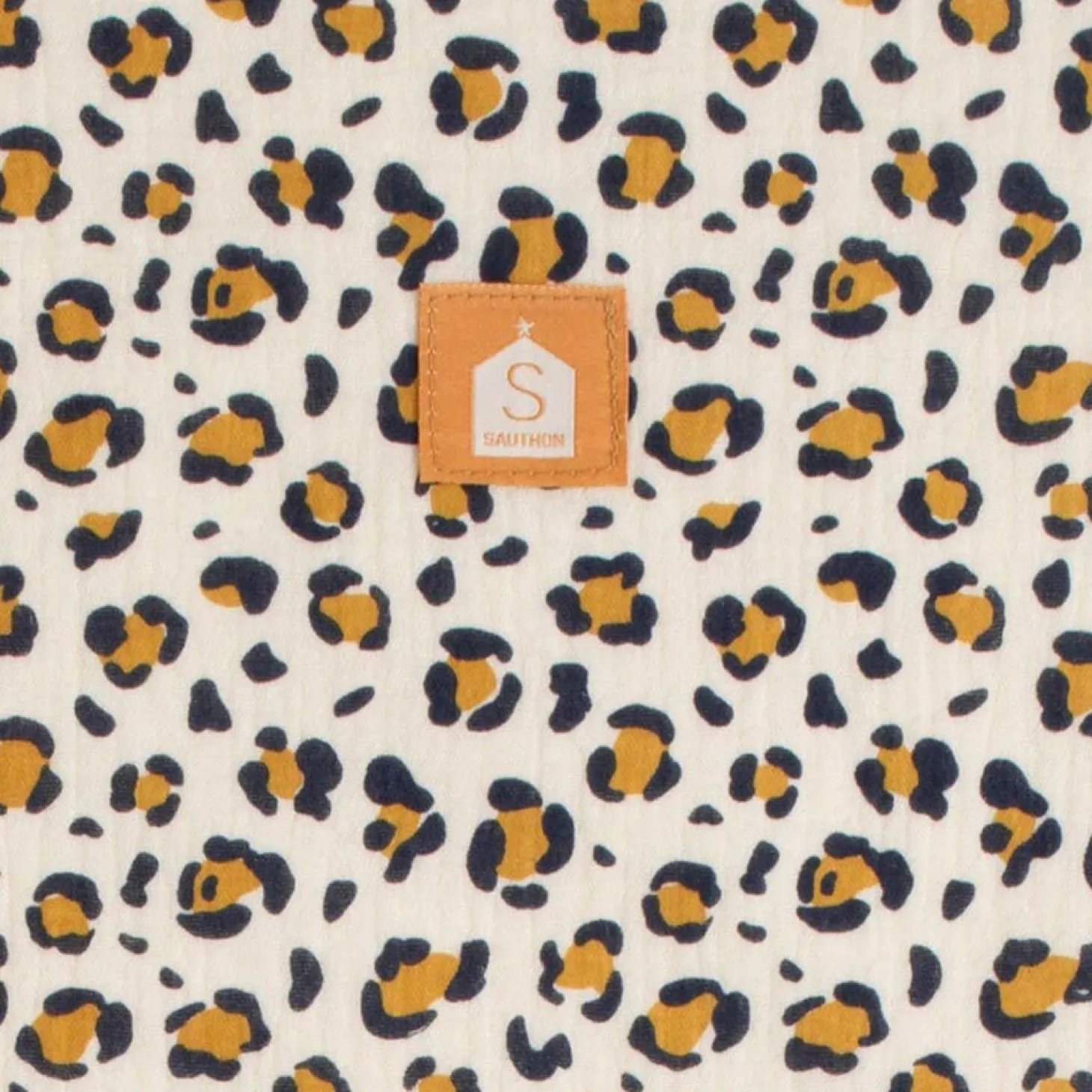 Sauthon Sac Cabas Léopard Ecru/Noir/Caramel