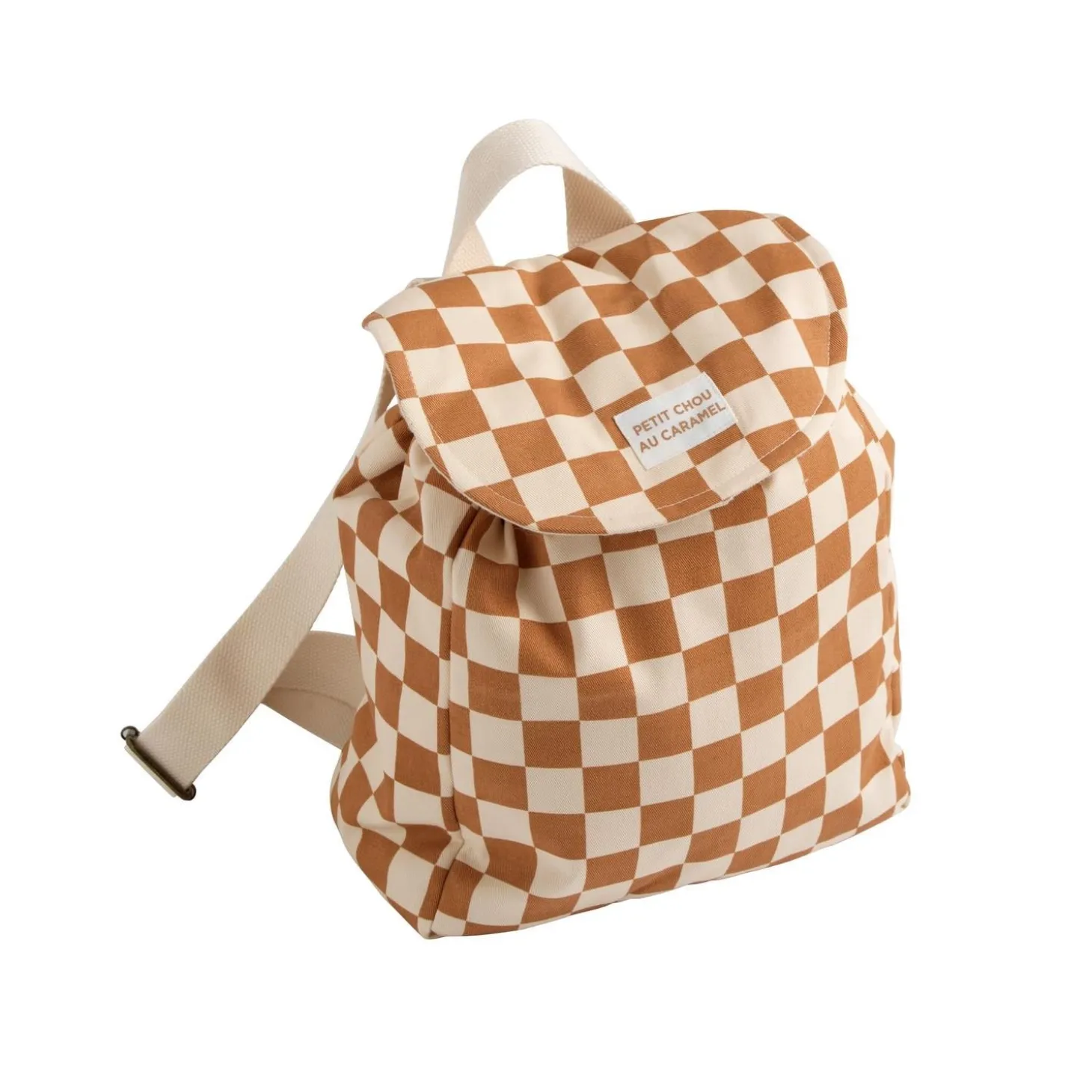 Sauthon Sac à dos Enfant Damier Petit Chou Ecru/Caramel 0 - 4 ans