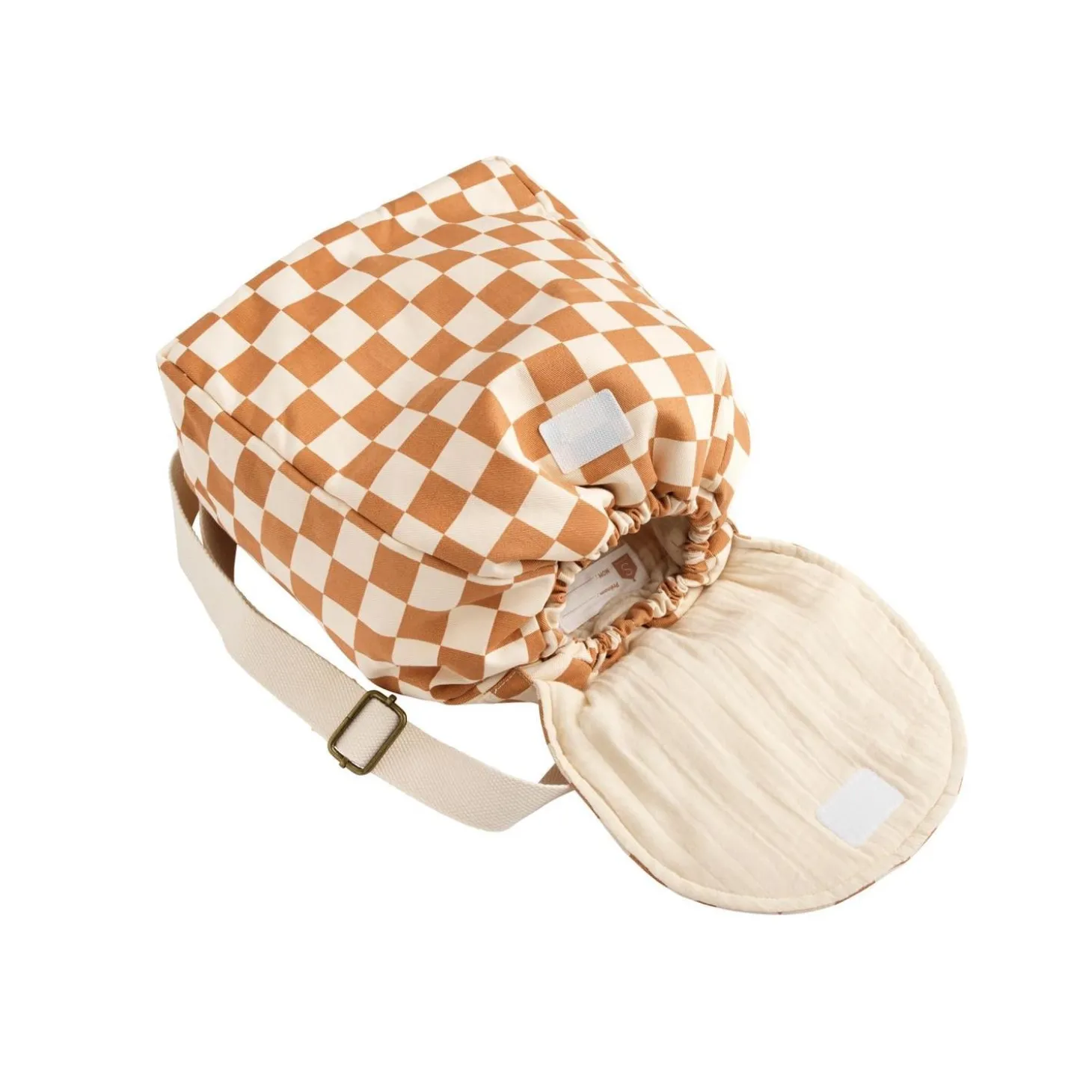 Sauthon Sac à dos Enfant Damier Petit Chou Ecru/Caramel 0 - 4 ans