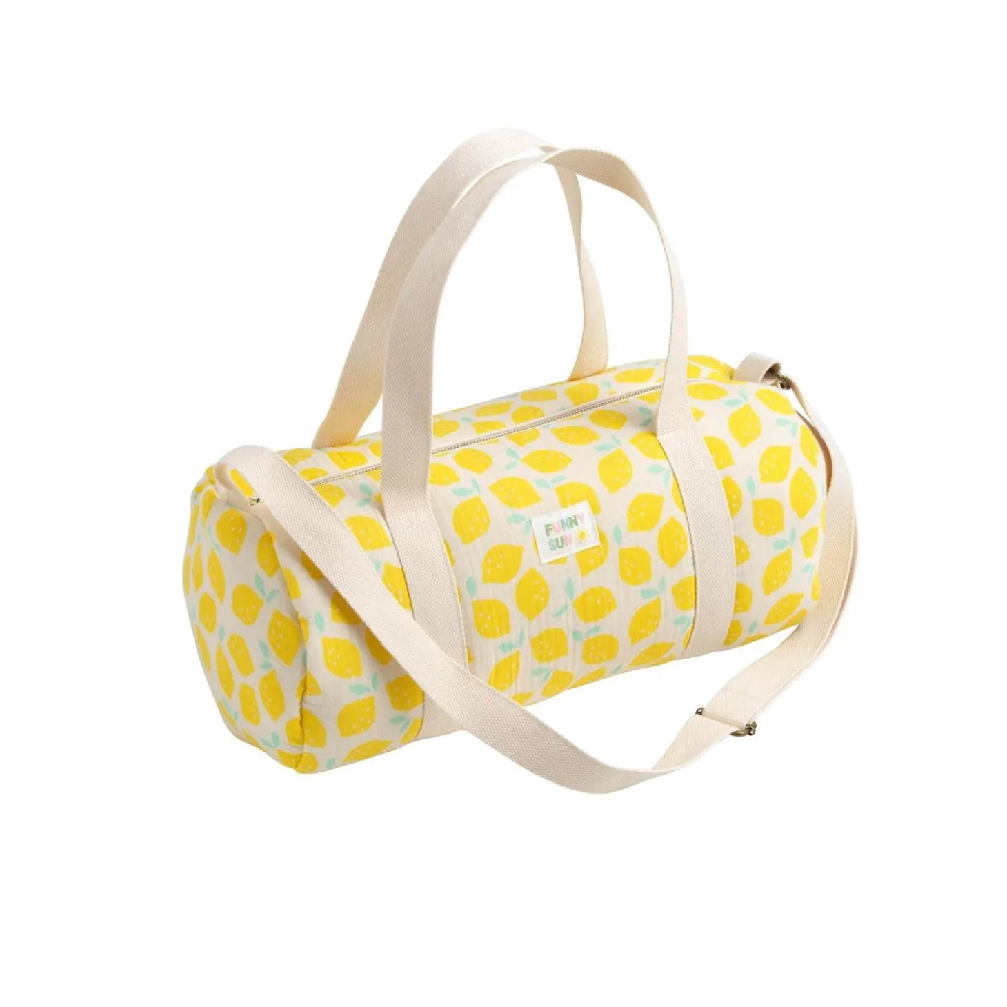 Sauthon Sac Polochon Citron Pop Jaune / Vanille