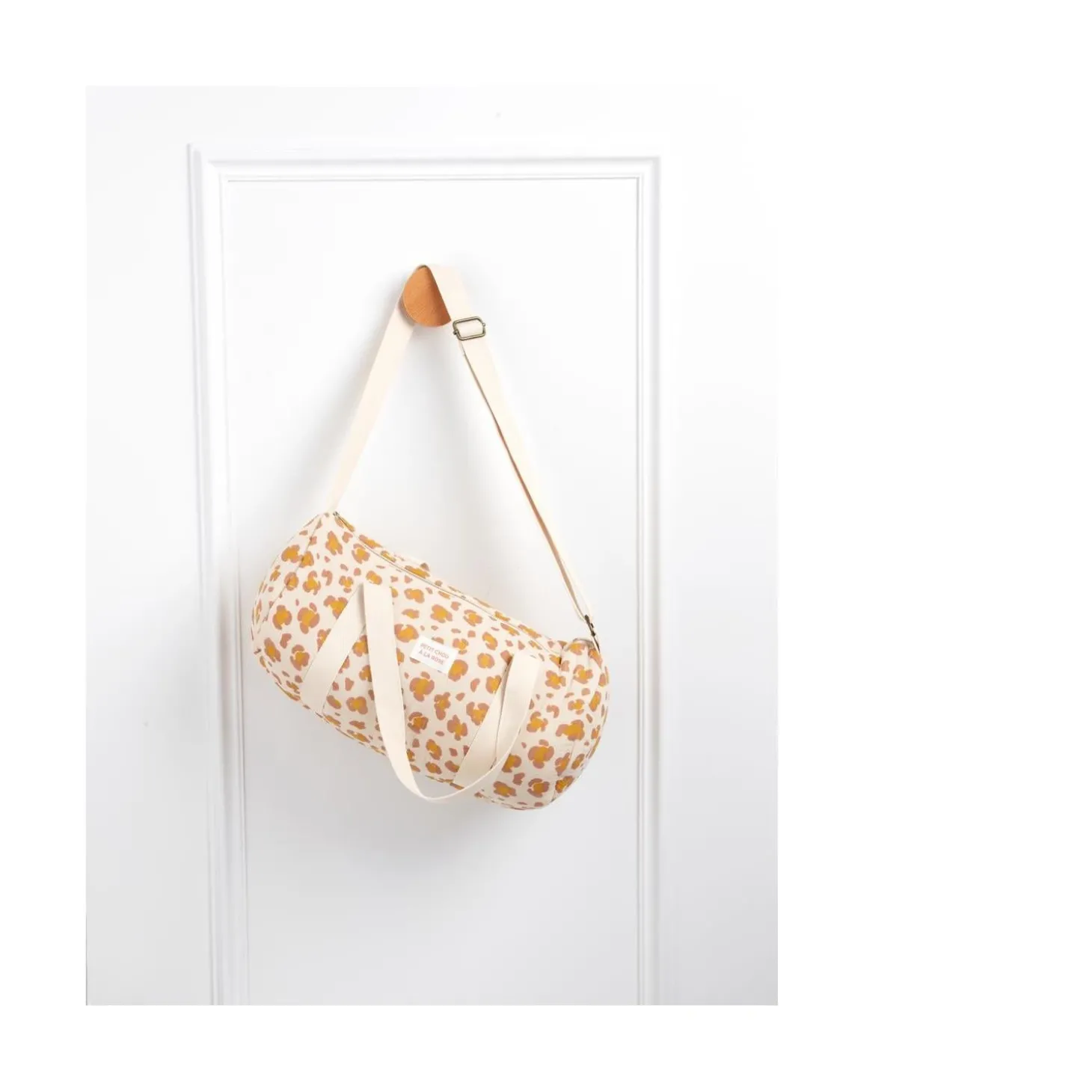 Sauthon Sac Polochon Enfant Petit Chou Ecru/Caramel/Vieux Rose