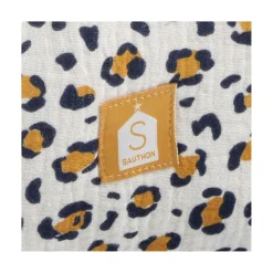 Sauthon Trousse de Toilette Motif Léopard Leopard Ecru/Noir/Caramel