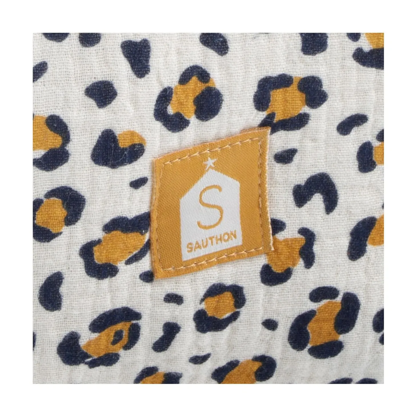 Sauthon Trousse de Toilette Motif Léopard Leopard Ecru/Noir/Caramel