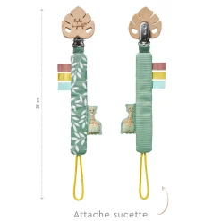 Sophie la girafe                    Attache-sucette Jungle    Multicolore
