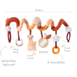 Sophie la girafe                    Boulier spirale Fanfan le faon    Multicolore