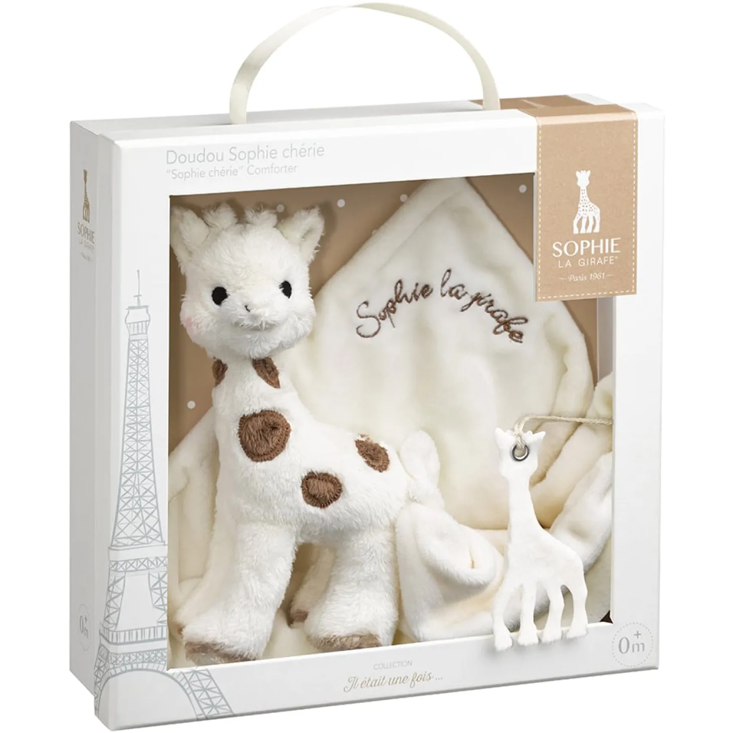 Sophie la girafe Coffret naissance doudou Sophie chérie Beige