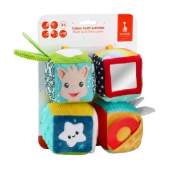 Sophie la girafe 4 cubes multi'activités Multicolore