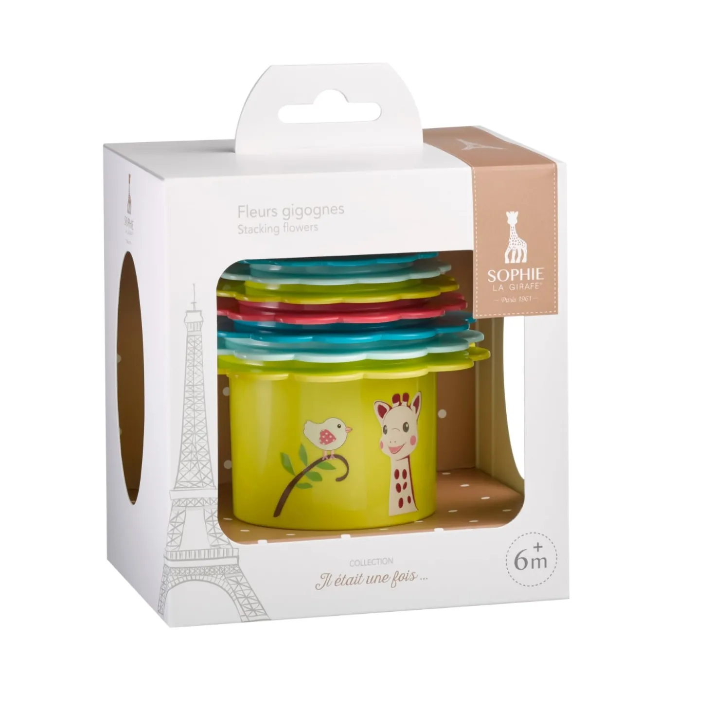 Sophie la girafe Fleurs gigognes Multicolore