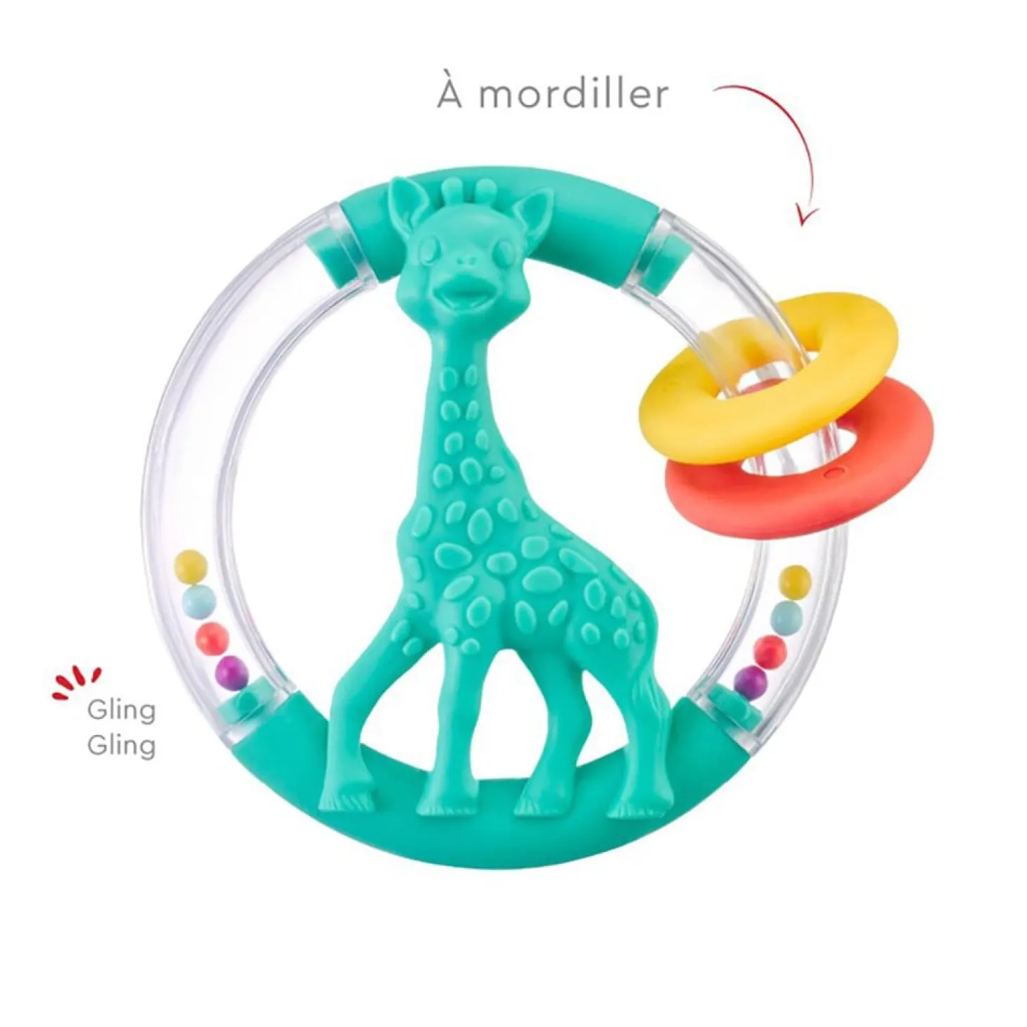 Sophie la girafe Hochet silhouette Multicolore