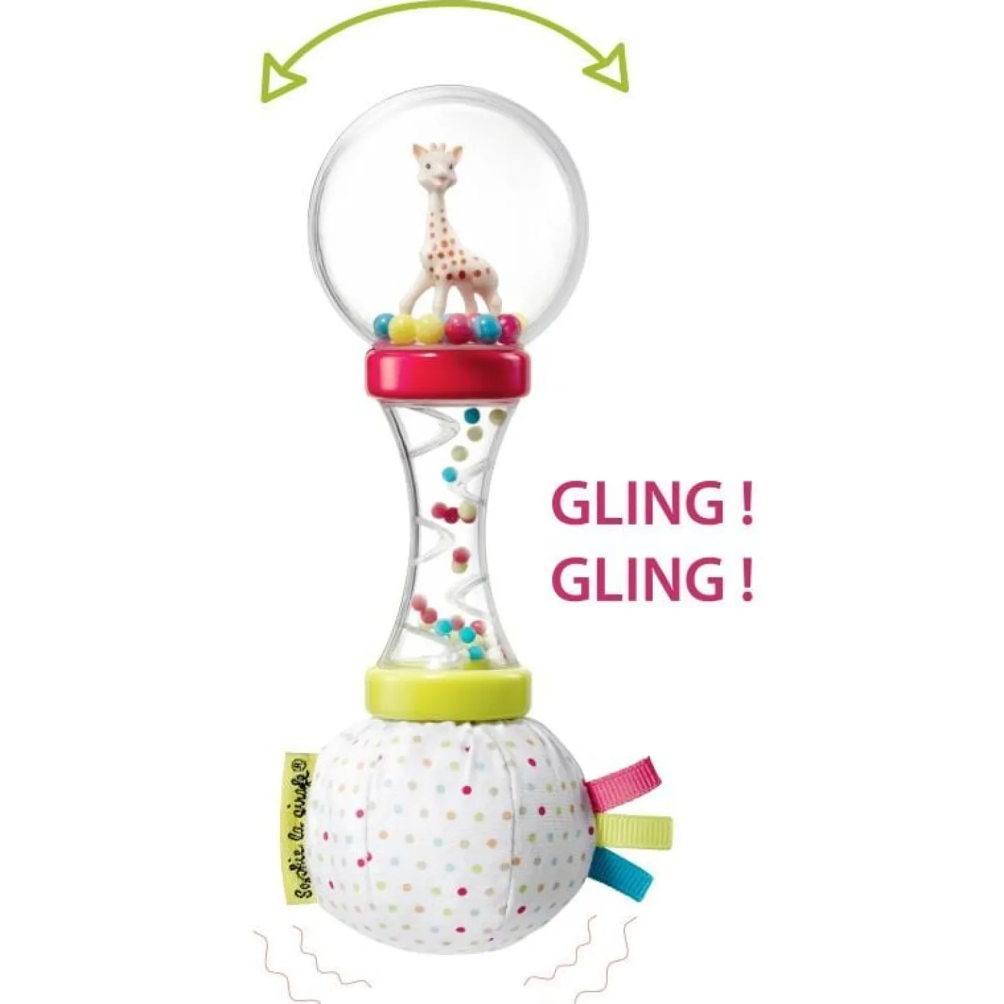 Sophie la girafe Hochet Soft maracas Sophie la girafe - double matière (en boite cadeau) Multicolore 3 mois