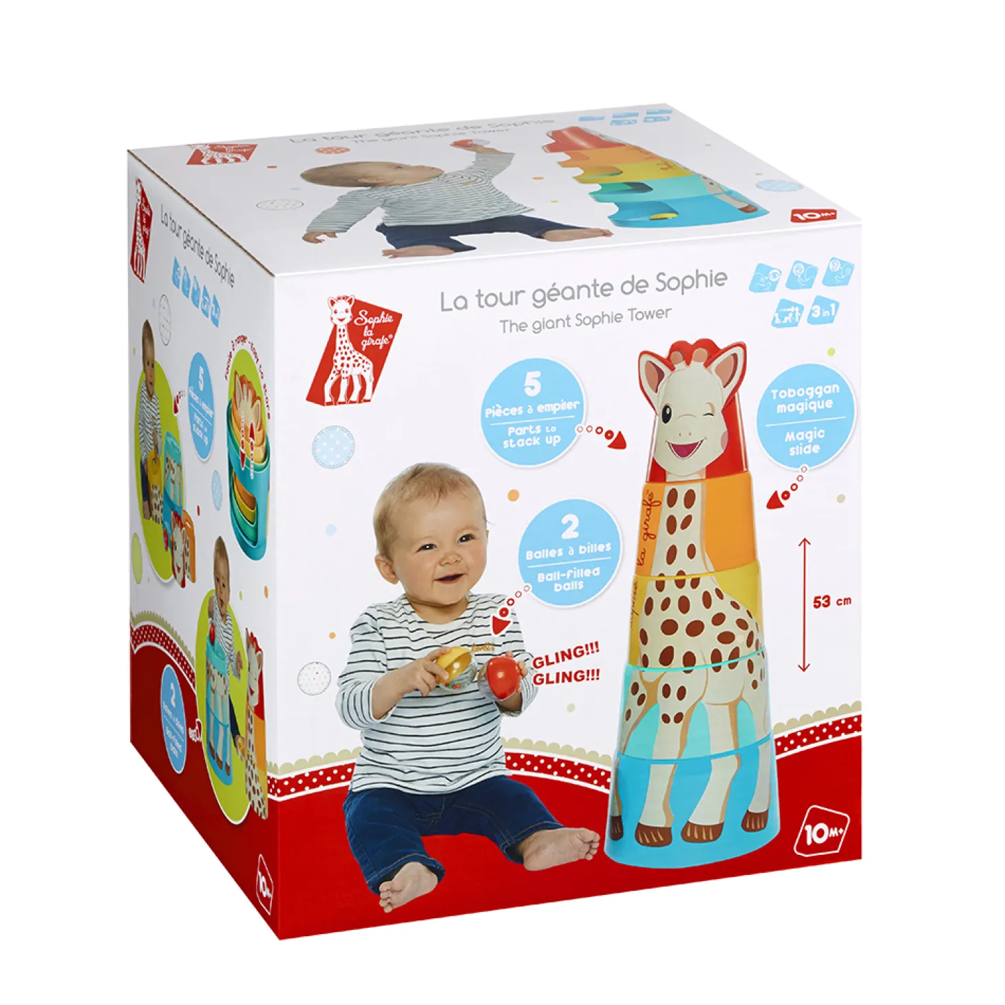 Sophie la girafe Tour de Sophie Multicolore