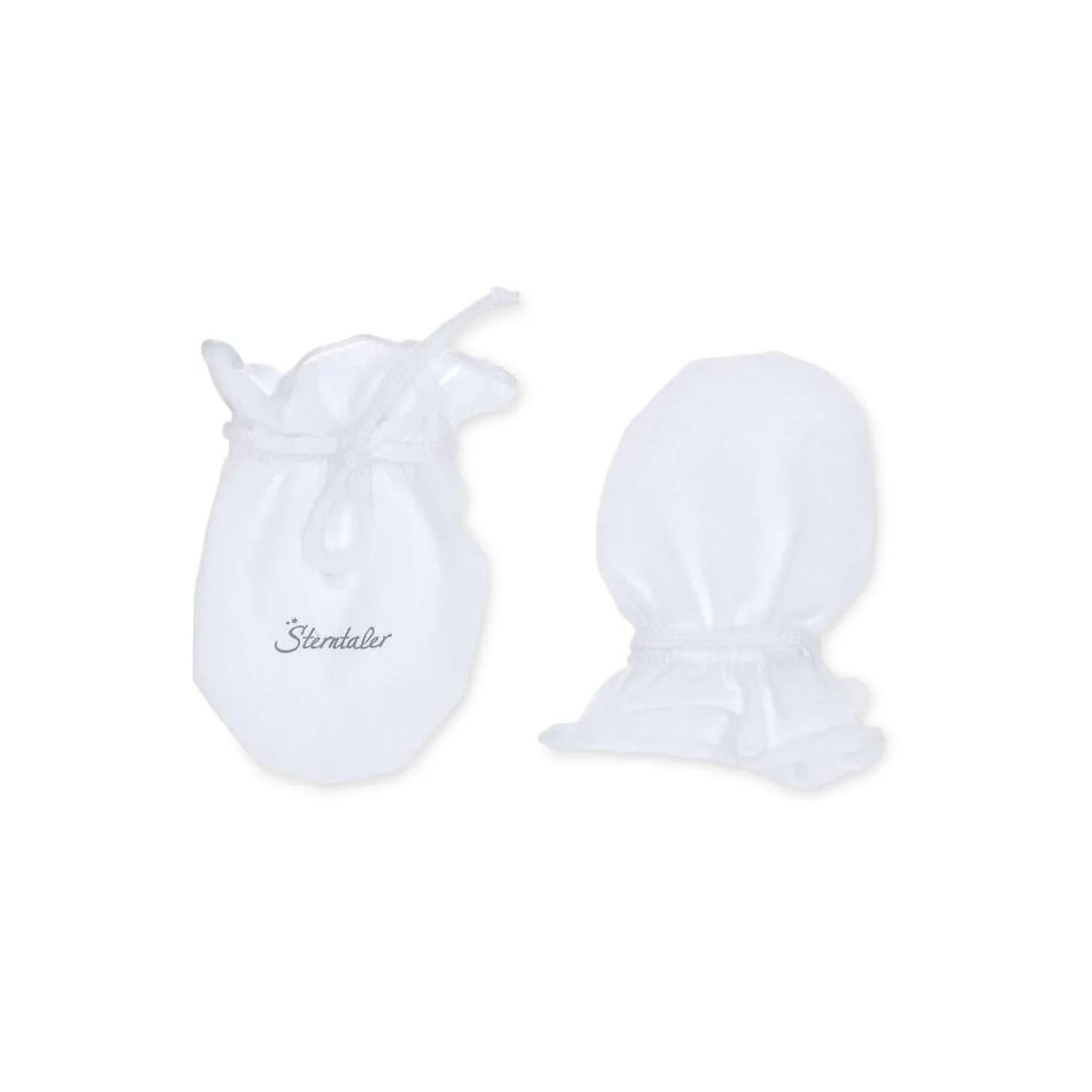 Sterntaler Moufles antigriffures Jersey blanc