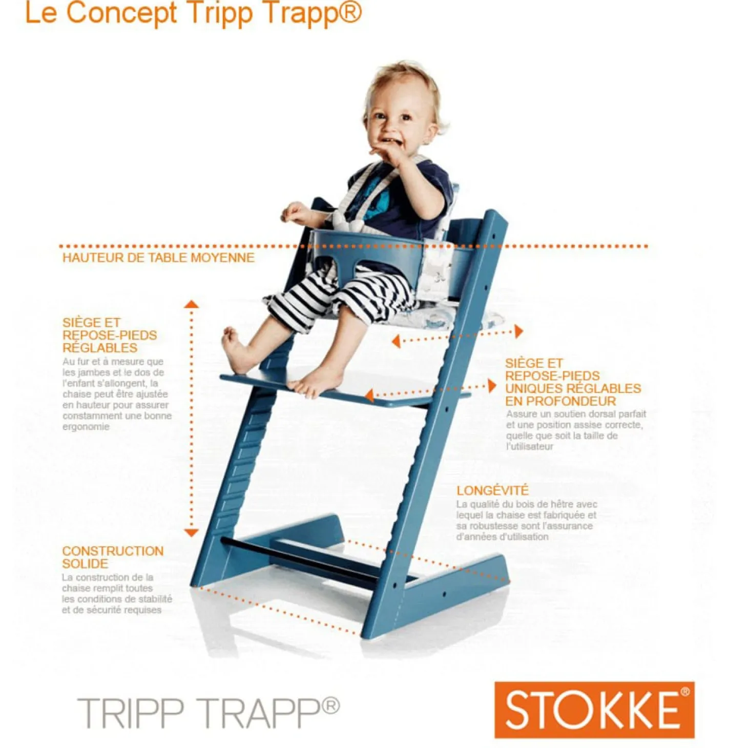 Stokke Chaise haute Tripp Trapp Chêne Naturel