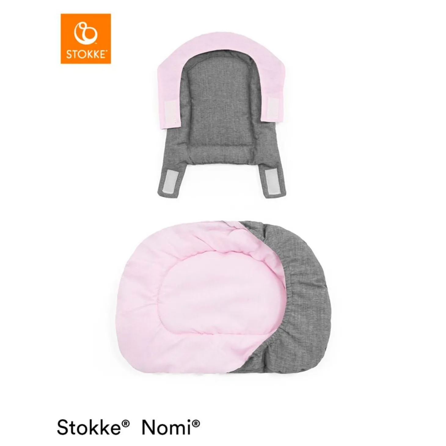Stokke Coussin de chaise haute Nomi Grey Pink