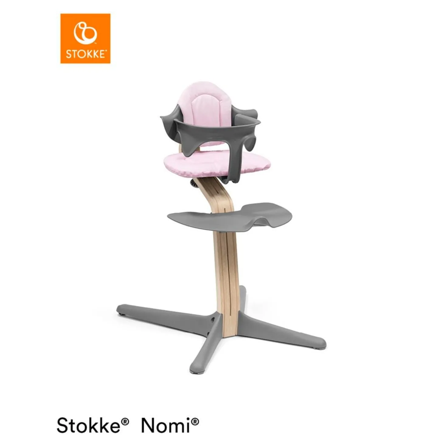 Stokke Coussin de chaise haute Nomi Grey Pink