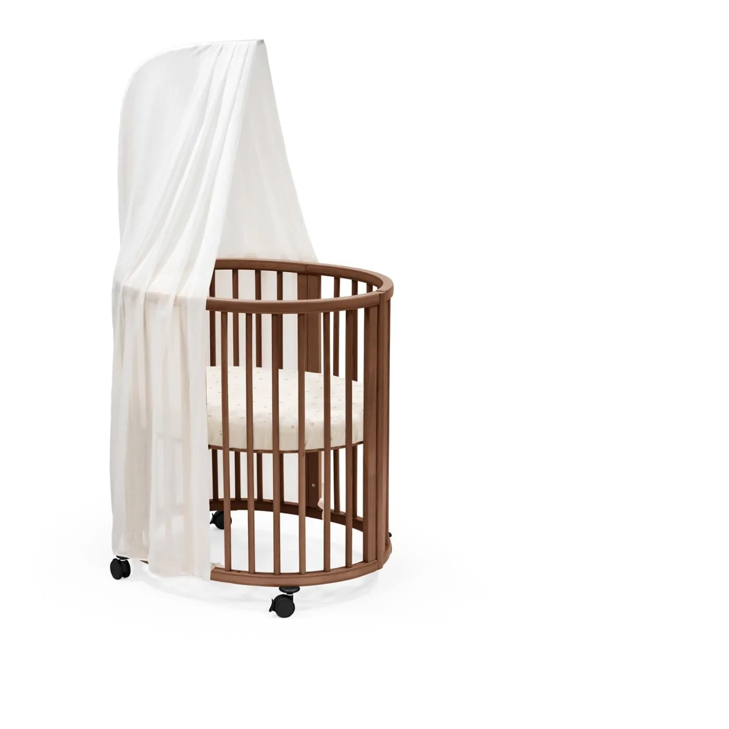 Stokke Drap-housse Mini Sleepi Écru Fleuri
