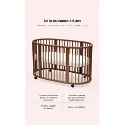 Stokke                    Lit berceau Sleepi    Brun Chaud