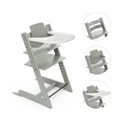 Stokke                    Pack chaise Tripp Trapp et plateau    Glacier Green