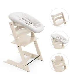 Stokke                    Pack chaise Tripp Trapp et Newborn set    Vanilla White