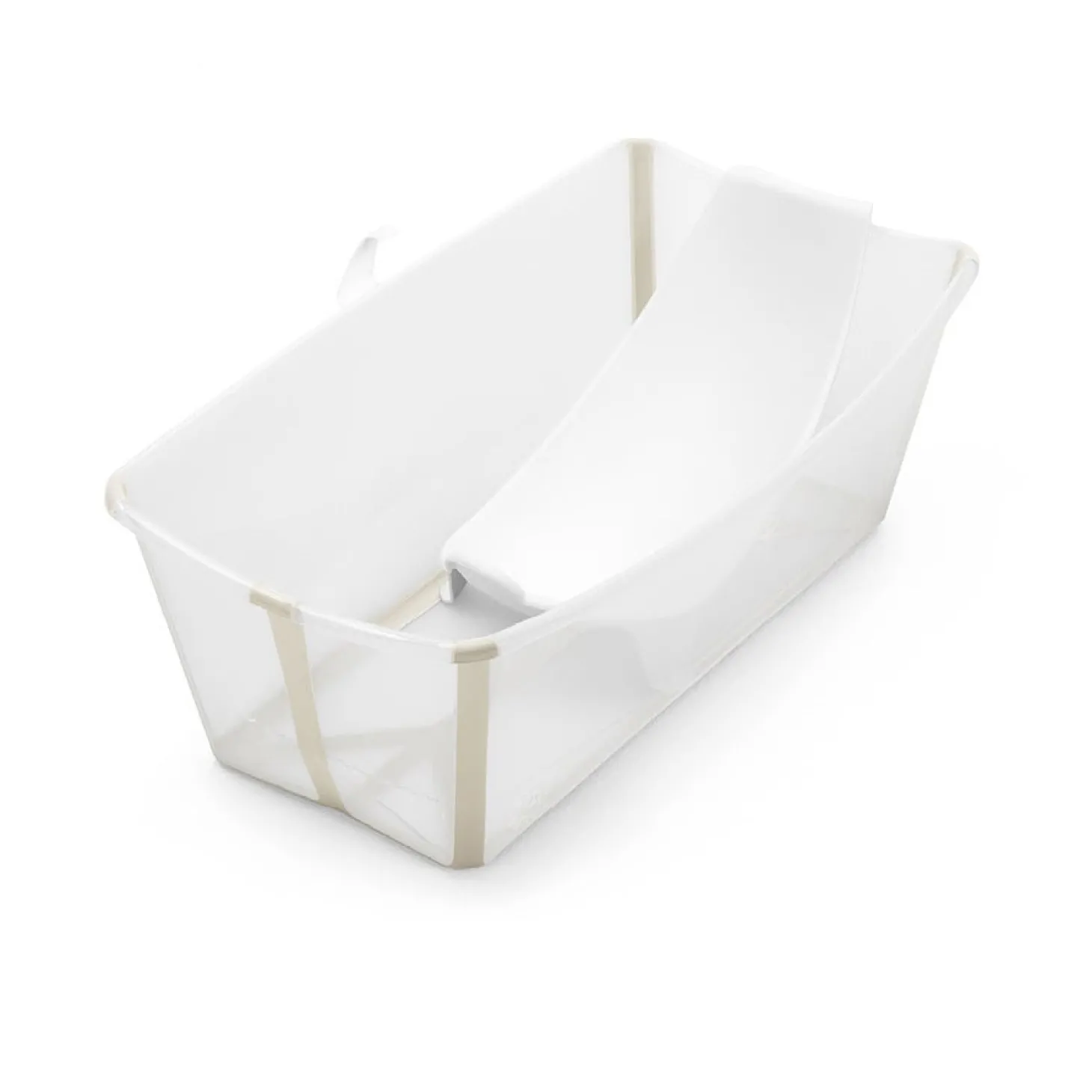 Stokke Pack Flexi Bath baignoire avec transat Transparent Sandy Beige